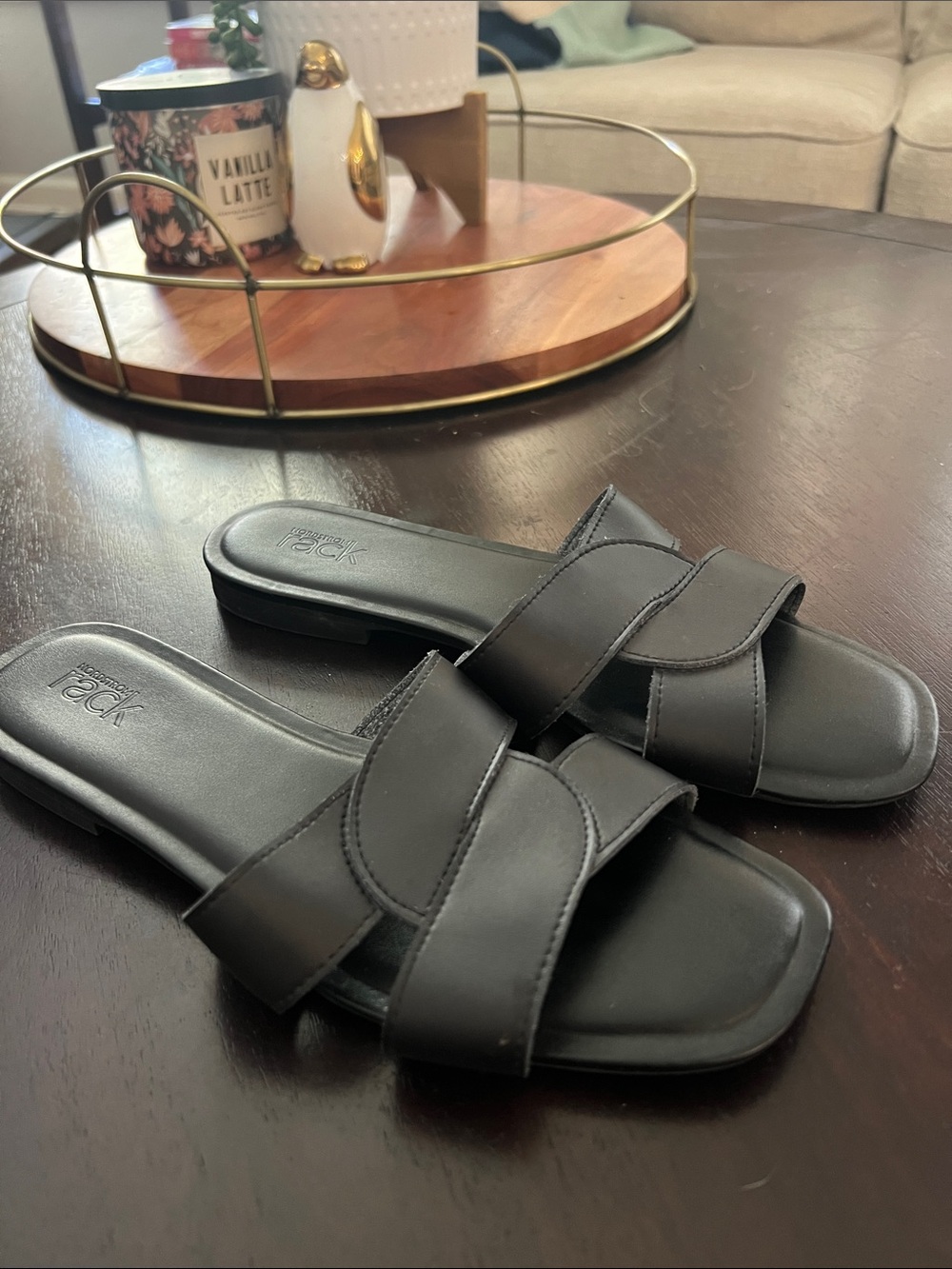 Black Women's Slide Sandals - Unbranded